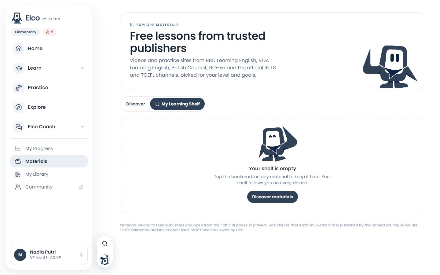 Explore Materials on desktop: free lessons from trusted publishers